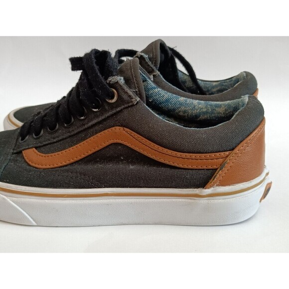 Vans Old Skool Shoes Men's 6.5 Black Low Top Sneakers - Picture 6 of 8